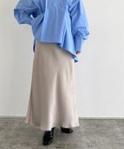 【ピエロ/Pierrot】のRASW サテンバイヤススカート 大人の最旬トレンドファッション＆コーディネート founy(ファウニー) ファッション Fashion レディースファッション Fashion for Women スカート Skirts サテン Satin, Glossy Fabric プチプライス・低価格 Affordable / Budget Price エレガント 上品 Elegant thumbnail 150cm / グレージュ / M|ID: prp329100004976014 ipo3291000000037300240