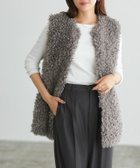 【ピエロ/Pierrot】のプードルフェイクファージレ 大人の最旬トレンドファッション＆コーディネート founy(ファウニー) ファッション Fashion レディースファッション Fashion for Women アウター Coat / Outerwear Collection トップス・カットソー Cut & Sew Tops ベスト&ジレ / 重ね着スタイル Vests & Gilets プチプライス・低価格 Affordable / Budget Price thumbnail 166cm / モカグレー / M|ID: prp329100004976019 ipo3291000000037300258