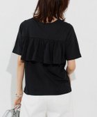 【ピエロ/Pierrot】のバックフレアデザインTシャツ 大人の最旬トレンドファッション＆コーディネート founy(ファウニー) ファッション Fashion レディースファッション Fashion for Women トップス・カットソー Cut & Sew Tops シャツ・ブラウス・オフィスカジュアル Elegant Blouses & Button-Ups ロングTシャツ・Tシャツ Longline T-Shirts & Tees シンプル Simple, Minimal フレア Flare, Flared プチプライス・低価格 Affordable / Budget Price thumbnail 167cm / ブラック / M|ID: prp329100004976022 ipo3291000000037300268