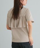 【ピエロ/Pierrot】のバックフレアデザインTシャツ 大人の最旬トレンドファッション＆コーディネート founy(ファウニー) ファッション Fashion レディースファッション Fashion for Women トップス・カットソー Cut & Sew Tops シャツ・ブラウス・オフィスカジュアル Elegant Blouses & Button-Ups ロングTシャツ・Tシャツ Longline T-Shirts & Tees シンプル Simple, Minimal フレア Flare, Flared プチプライス・低価格 Affordable / Budget Price thumbnail 166cm / サンドベージュ / M|ID: prp329100004976022 ipo3291000000037300271