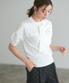 【ピエロ/Pierrot】の【B会場】リネンタッチボウタイポケットニット 大人の最旬トレンドファッション＆コーディネート founy(ファウニー) ファッション Fashion レディースファッション Fashion for Women トップス・カットソー Cut & Sew Tops ニット Knit Tops & Sweaters スリーブ Sleeve, Long Sleeve / Short Sleeve プチプライス・低価格 Affordable / Budget Price エレガント 上品 Elegant thumbnail オフホワイト|ID: prp329100004976025 ipo3291000000037300285