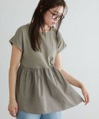 【ピエロ/Pierrot】のドッキングヘムフレンチTシャツ 大人の最旬トレンドファッション＆コーディネート founy(ファウニー) ファッション Fashion レディースファッション Fashion for Women トップス・カットソー Cut & Sew Tops シャツ・ブラウス・オフィスカジュアル Elegant Blouses & Button-Ups ロングTシャツ・Tシャツ Longline T-Shirts & Tees ギャザー Gathered, Ruffled スリーブ Sleeve, Long Sleeve / Short Sleeve フェミニン Feminine, Girly フレンチ French, French Style プチプライス・低価格 Affordable / Budget Price エレガント 上品 Elegant thumbnail モカグレー|ID: prp329100004976046 ipo3291000000037300362