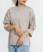 【ピエロ/Pierrot】の接触冷感キャンディスリーブTシャツ 大人の最旬トレンドファッション＆コーディネート founy(ファウニー) ファッション Fashion レディースファッション Fashion for Women トップス・カットソー Cut & Sew Tops シャツ・ブラウス・オフィスカジュアル Elegant Blouses & Button-Ups ロングTシャツ・Tシャツ Longline T-Shirts & Tees 送料無料 Free Shipping インナー Innerwear カットソー Cut and Sewn Top スリーブ Sleeve, Long Sleeve / Short Sleeve プチプライス・低価格 Affordable / Budget Price エレガント 上品 Elegant thumbnail 166cm / グレージュ / M|ID: prp329100004976053 ipo3291000000037300385