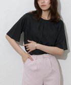 【ピエロ/Pierrot】の接触冷感セミフレアスリーブTシャツ 167vm / ブラック / M|ID: prp329100004976055 ipo3291000000037300391