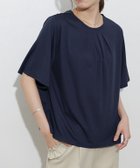【ピエロ/Pierrot】の接触冷感セミフレアスリーブTシャツ 167vm / ネイビー / M|ID: prp329100004976055 ipo3291000000037300393