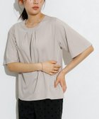 【ピエロ/Pierrot】の接触冷感セミフレアスリーブTシャツ 166vm / グレージュ / M|ID: prp329100004976055 ipo3291000000037300396