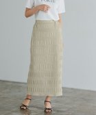 【ピエロ/Pierrot】の【アウトレットSALE!】シャーリングIラインスカート グレージュ|ID: prp329100004976062 ipo3291000000037300419