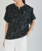 【ピエロ/Pierrot】の【B会場】2wayラッフルフリルデザインブラウス 大人の最旬トレンドファッション＆コーディネート founy(ファウニー) ファッション Fashion レディースファッション Fashion for Women トップス・カットソー Cut & Sew Tops シャツ・ブラウス・オフィスカジュアル Elegant Blouses & Button-Ups フリル Frill, Ruffle フロント Front, Front Design プチプライス・低価格 Affordable / Budget Price エレガント 上品 Elegant thumbnail 花柄/ブラック|ID: prp329100004976067 ipo3291000000037300446