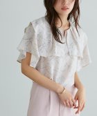 【ピエロ/Pierrot】の【B会場】2wayラッフルフリルデザインブラウス 大人の最旬トレンドファッション＆コーディネート founy(ファウニー) ファッション Fashion レディースファッション Fashion for Women トップス・カットソー Cut & Sew Tops シャツ・ブラウス・オフィスカジュアル Elegant Blouses & Button-Ups フリル Frill, Ruffle フロント Front, Front Design プチプライス・低価格 Affordable / Budget Price エレガント 上品 Elegant thumbnail 花柄/ライトベージュ|ID: prp329100004976067 ipo3291000000037300448