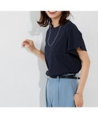 【ピエロ/Pierrot】のひんやりシルキーフレアスリーブカットソー 大人の最旬トレンドファッション＆コーディネート founy(ファウニー) ファッション Fashion レディースファッション Fashion for Women トップス・カットソー Cut & Sew Tops カットソー・ベーシックTシャツ Cut-and-Sewn Tops / Stretch Tees & Basics 送料無料 Free Shipping カットソー Cut and Sewn Top スリーブ Sleeve, Long Sleeve / Short Sleeve フェミニン Feminine, Girly フレア Flare, Flared プチプライス・低価格 Affordable / Budget Price thumbnail 167cm / ネイビー / M|ID: prp329100004976070 ipo3291000000037300458