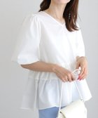 【ピエロ/Pierrot】のバルーンペプラムブラウス 大人の最旬トレンドファッション＆コーディネート founy(ファウニー) ファッション Fashion レディースファッション Fashion for Women トップス・カットソー Cut & Sew Tops シャツ・ブラウス・オフィスカジュアル Elegant Blouses & Button-Ups シンプル Simple, Minimal スリーブ Sleeve, Long Sleeve / Short Sleeve バルーン Balloon, Balloon Silhouette フェミニン Feminine, Girly フリル Frill, Ruffle プチプライス・低価格 Affordable / Budget Price ペプラム Peplum, Flared Hem thumbnail オフホワイト|ID: prp329100004976072 ipo3291000000037300464