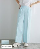 【ピエロ/Pierrot】の【A会場】ツイードタックワイドストレートパンツ 大人の最旬トレンドファッション＆コーディネート founy(ファウニー) ファッション Fashion レディースファッション Fashion for Women パンツ Pants & Trousers 送料無料 Free Shipping おすすめ Recommended / Our Picks キャミ Camisole, Cami Top ストレート Straight, Straight Cut セットアップ Set-Up, Coordinated Outfit センター Center, Center Line ツイード Twill, Twill Weave プチプライス・低価格 Affordable / Budget Price thumbnail ライトブルー|ID: prp329100004976085 ipo3291000000037300511