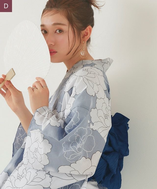 【ピエロ/Pierrot】の兵児帯セット浴衣 インテリア・キッズ・メンズ・レディースファッション・服の通販 founy(ファウニー) 　ファッション　Fashion　レディースファッション　Fashion for Women　送料無料　Free Shipping　プチプライス・低価格　Affordable / Budget Price　D|ID: prp329100004976090 ipo3291000000037300527