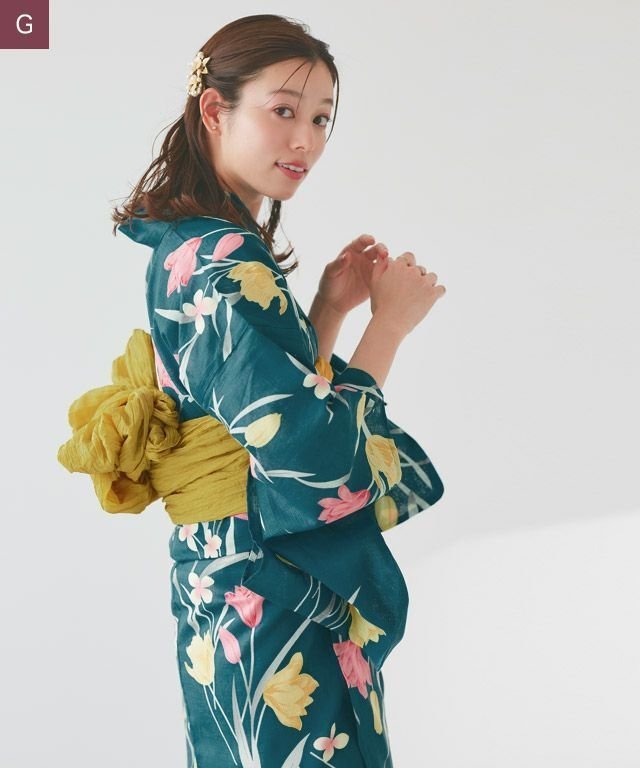 【ピエロ/Pierrot】の兵児帯セット浴衣 インテリア・キッズ・メンズ・レディースファッション・服の通販 founy(ファウニー) 　ファッション　Fashion　レディースファッション　Fashion for Women　送料無料　Free Shipping　プチプライス・低価格　Affordable / Budget Price　G|ID: prp329100004976090 ipo3291000000037300530