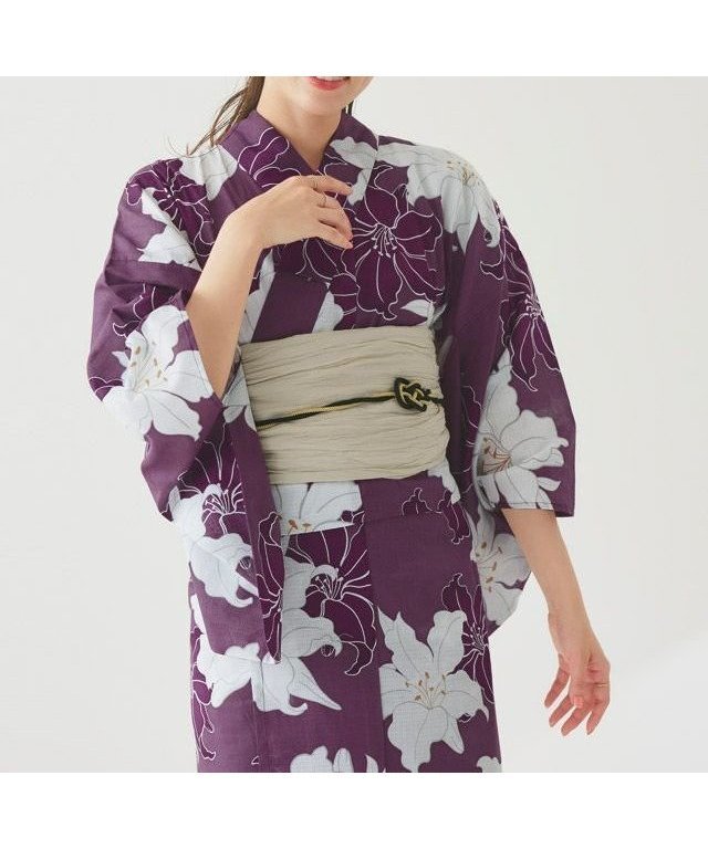 【ピエロ/Pierrot】の兵児帯セット浴衣 インテリア・キッズ・メンズ・レディースファッション・服の通販 founy(ファウニー) 　ファッション　Fashion　レディースファッション　Fashion for Women　送料無料　Free Shipping　プチプライス・低価格　Affordable / Budget Price　J|ID: prp329100004976090 ipo3291000000037300533