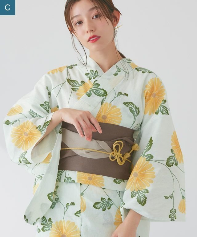 【ピエロ/Pierrot】の帯セット麻混浴衣 インテリア・キッズ・メンズ・レディースファッション・服の通販 founy(ファウニー) 　ファッション　Fashion　レディースファッション　Fashion for Women　送料無料　Free Shipping　プチプライス・低価格　Affordable / Budget Price　C|ID: prp329100004976093 ipo3291000000037300547