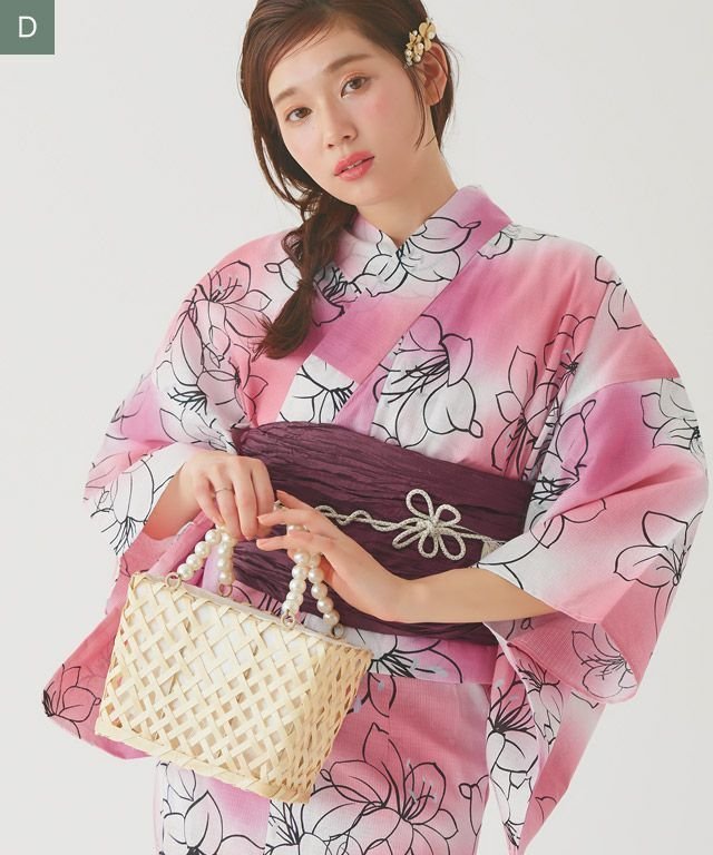 【ピエロ/Pierrot】の兵児帯セットセパレート浴衣 インテリア・キッズ・メンズ・レディースファッション・服の通販 founy(ファウニー) 　ファッション　Fashion　レディースファッション　Fashion for Women　送料無料　Free Shipping　セパレート　Separate, Two-Piece　プチプライス・低価格　Affordable / Budget Price　D|ID: prp329100004976095 ipo3291000000037300557