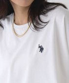 【ピエロ/Pierrot】の【U.S. POLO ASSN.】フレンチTシャツ [Pierrot] 大人の最旬トレンドファッション＆コーディネート founy(ファウニー) ファッション Fashion レディースファッション Fashion for Women トップス・カットソー Cut & Sew Tops シャツ・ブラウス・オフィスカジュアル Elegant Blouses & Button-Ups ロングTシャツ・Tシャツ Longline T-Shirts & Tees 送料無料 Free Shipping スリーブ Sleeve, Long Sleeve / Short Sleeve フレンチ French, French Style プチプライス・低価格 Affordable / Budget Price ワンポイント One Point, Statement Accent エレガント 上品 Elegant thumbnail 162cm / オフホワイト×ネイビー / M|ID: prp329100004976106 ipo3291000000037300598