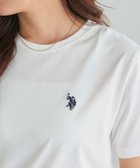 【ピエロ/Pierrot】の【U.S. POLO ASSN.】Tシャツ [Pierrot] 大人の最旬トレンドファッション＆コーディネート founy(ファウニー) ファッション Fashion レディースファッション Fashion for Women トップス・カットソー Cut & Sew Tops シャツ・ブラウス・オフィスカジュアル Elegant Blouses & Button-Ups ロングTシャツ・Tシャツ Longline T-Shirts & Tees 送料無料 Free Shipping フィット Fit, Slim Fit プチプライス・低価格 Affordable / Budget Price ワンポイント One Point, Statement Accent エレガント 上品 Elegant thumbnail 166cm / オフホワイト×ネイビー / M|ID: prp329100004976108 ipo3291000000037300605