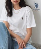 【ピエロ/Pierrot】の【U.S. POLO ASSN.】Tシャツ [Pierrot] 大人の最旬トレンドファッション＆コーディネート founy(ファウニー) ファッション Fashion レディースファッション Fashion for Women トップス・カットソー Cut & Sew Tops シャツ・ブラウス・オフィスカジュアル Elegant Blouses & Button-Ups ロングTシャツ・Tシャツ Longline T-Shirts & Tees 送料無料 Free Shipping フィット Fit, Slim Fit プチプライス・低価格 Affordable / Budget Price ワンポイント One Point, Statement Accent エレガント 上品 Elegant thumbnail 【U.S. POLO ASSN.】Tシャツ|ID: prp329100004976108 ipo3291000000037300610