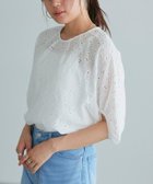 【ピエロ/Pierrot】の【B会場】コットンレースブラウス 大人の最旬トレンドファッション＆コーディネート founy(ファウニー) ファッション Fashion レディースファッション Fashion for Women トップス・カットソー Cut & Sew Tops シャツ・ブラウス・オフィスカジュアル Elegant Blouses & Button-Ups プチプライス・低価格 Affordable / Budget Price レース Lace, Lace Fabric thumbnail オフホワイト|ID: prp329100004976113 ipo3291000000037300623