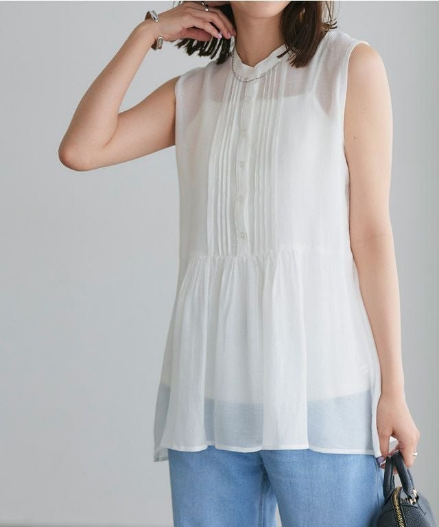 【ピエロ/Pierrot】の【B会場】楊柳ペプラムブラウス インテリア・キッズ・メンズ・レディースファッション・服の通販 founy(ファウニー) 　ファッション　Fashion　レディースファッション　Fashion for Women　トップス・カットソー　Cut & Sew Tops　シャツ・ブラウス・オフィスカジュアル　Elegant Blouses & Button-Ups　プチプライス・低価格　Affordable / Budget Price　ペプラム　Peplum, Flared Hem　エレガント 上品　Elegant　オフホワイト|ID: prp329100004976115 ipo3291000000037300630