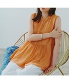 【ピエロ/Pierrot】の【B会場】楊柳ペプラムブラウス 大人の最旬トレンドファッション＆コーディネート founy(ファウニー) ファッション Fashion レディースファッション Fashion for Women トップス・カットソー Cut & Sew Tops シャツ・ブラウス・オフィスカジュアル Elegant Blouses & Button-Ups プチプライス・低価格 Affordable / Budget Price ペプラム Peplum, Flared Hem エレガント 上品 Elegant thumbnail オレンジ|ID: prp329100004976115 ipo3291000000037300631