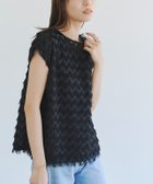 【ピエロ/Pierrot】の【C会場】フリンジシフォンフレンチブラウス 大人の最旬トレンドファッション＆コーディネート founy(ファウニー) ファッション Fashion レディースファッション Fashion for Women トップス・カットソー Cut & Sew Tops シャツ・ブラウス・オフィスカジュアル Elegant Blouses & Button-Ups シアー Sheer, See-Through シンプル Simple, Minimal ジャカード／ジャガード Jacquard, Woven Pattern フェミニン Feminine, Girly フレンチ French, French Style プチプライス・低価格 Affordable / Budget Price thumbnail ブラック|ID: prp329100004976116 ipo3291000000037300634
