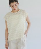 【ピエロ/Pierrot】の【C会場】フリンジシフォンフレンチブラウス 大人の最旬トレンドファッション＆コーディネート founy(ファウニー) ファッション Fashion レディースファッション Fashion for Women トップス・カットソー Cut & Sew Tops シャツ・ブラウス・オフィスカジュアル Elegant Blouses & Button-Ups シアー Sheer, See-Through シンプル Simple, Minimal ジャカード／ジャガード Jacquard, Woven Pattern フェミニン Feminine, Girly フレンチ French, French Style プチプライス・低価格 Affordable / Budget Price thumbnail アイボリー|ID: prp329100004976116 ipo3291000000037300635
