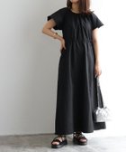 【ピエロ/Pierrot】の【抗菌防臭・撥水】2wayギャザーフリルワンピース 大人の最旬トレンドファッション＆コーディネート founy(ファウニー) ファッション Fashion レディースファッション Fashion for Women ワンピース Dresses シェイプ Shape, Slim Fit スリーブ Sleeve, Long Sleeve / Short Sleeve フリル Frill, Ruffle プチプライス・低価格 Affordable / Budget Price 夏 Summer 抗菌 Antibacterial, Bacteria-Resistant thumbnail ブラック|ID: prp329100004976125 ipo3291000000037300666