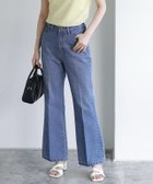 【ピエロ/Pierrot】のフレアデニムパンツ 大人の最旬トレンドファッション＆コーディネート founy(ファウニー) ファッション Fashion レディースファッション Fashion for Women パンツ Pants & Trousers デニムパンツ・ジーンズ・美脚デニム Denim Jeans & Pants ウォッシュ Washed Finish シンプル Simple, Minimal セットアップ Set-Up, Coordinated Outfit センター Center, Center Line デニム Denim, Jeans Material トレンド Trend, Trending Now ビスチェ Bustier, Corset Top フレア Flare, Flared プチプライス・低価格 Affordable / Budget Price thumbnail ブルー|ID: prp329100004976127 ipo3291000000037300673