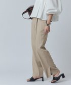 【ピエロ/Pierrot】のRASW リネン混ストライプストレートパンツ 大人の最旬トレンドファッション＆コーディネート founy(ファウニー) ファッション Fashion レディースファッション Fashion for Women パンツ Pants & Trousers ストライプ Stripe, Striped Pattern スリット Slit, Slit Detail センター Center, Center Line バランス Balance, Style Balance プチプライス・低価格 Affordable / Budget Price リネン Linen, Linen Fabric thumbnail [RASW] リネン混ストライプストレートパンツ|ID: prp329100004976130 ipo3291000000037300684