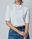 【ピエロ/Pierrot】のRASW 多機能ハーフスリーブニット 大人の最旬トレンドファッション＆コーディネート founy(ファウニー) ファッション Fashion レディースファッション Fashion for Women トップス・カットソー Cut & Sew Tops ニット Knit Tops & Sweaters ウォッシャブル Machine Washable ハイネック High Neck, Mock Neck プチプライス・低価格 Affordable / Budget Price エレガント 上品 Elegant 定番 Standard, Basic Item thumbnail 166cm / ホワイト / M|ID: prp329100004976132 ipo3291000000037300693