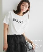 【ピエロ/Pierrot】の【イージーケア】レース刺繍ロゴTシャツ 大人の最旬トレンドファッション＆コーディネート founy(ファウニー) ファッション Fashion レディースファッション Fashion for Women トップス・カットソー Cut & Sew Tops シャツ・ブラウス・オフィスカジュアル Elegant Blouses & Button-Ups ロングTシャツ・Tシャツ Longline T-Shirts & Tees インナー Innerwear プチプライス・低価格 Affordable / Budget Price レース Lace, Lace Fabric エレガント 上品 Elegant thumbnail オフホワイト×ブラック|ID: prp329100004976143 ipo3291000000037300736