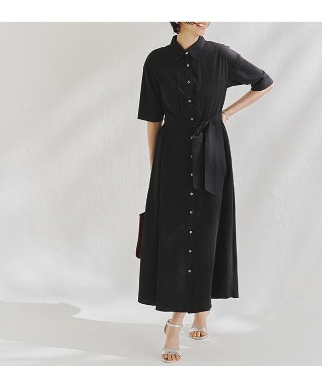 【ピエロ/Pierrot】のRASW ベルテッドシャツワンピース インテリア・キッズ・メンズ・レディースファッション・服の通販 founy(ファウニー) 　ファッション　Fashion　レディースファッション　Fashion for Women　ワンピース　Dresses　シャツワンピース / 1枚で着映えコーデ　Shirt Dresses　プチプライス・低価格　Affordable / Budget Price　ポケット　Pocket, Pocket Detail　羽織　Haori, Light Jacket　[RASW] ベルテッドシャツワンピース|ID: prp329100004976157 ipo3291000000037300789