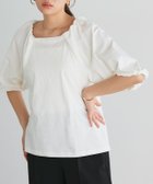 【ピエロ/Pierrot】の【アウトレットSALE!】パフスリーブカットソー 大人の最旬トレンドファッション＆コーディネート founy(ファウニー) ファッション Fashion レディースファッション Fashion for Women トップス・カットソー Cut & Sew Tops カットソー・ベーシックTシャツ Cut-and-Sewn Tops / Stretch Tees & Basics アウトレット Outlet / Clearance シンプル Simple, Minimal スリーブ Sleeve, Long Sleeve / Short Sleeve トレンド Trend, Trending Now プチプライス・低価格 Affordable / Budget Price thumbnail 166cm / オフホワイト / M|ID: prp329100004976179 ipo3291000000037300879