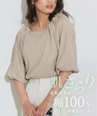 【ピエロ/Pierrot】の【アウトレットSALE!】パフスリーブカットソー 大人の最旬トレンドファッション＆コーディネート founy(ファウニー) ファッション Fashion レディースファッション Fashion for Women トップス・カットソー Cut & Sew Tops カットソー・ベーシックTシャツ Cut-and-Sewn Tops / Stretch Tees & Basics アウトレット Outlet / Clearance シンプル Simple, Minimal スリーブ Sleeve, Long Sleeve / Short Sleeve トレンド Trend, Trending Now プチプライス・低価格 Affordable / Budget Price thumbnail パフスリーブカットソー|ID: prp329100004976179 ipo3291000000037300880