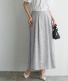 【ピエロ/Pierrot】の【アウトレットSALE!】フリンジフラワージャカードスカート 大人の最旬トレンドファッション＆コーディネート founy(ファウニー) ファッション Fashion レディースファッション Fashion for Women スカート Skirts アウトレット Outlet / Clearance ジャカード／ジャガード Jacquard, Woven Pattern フェミニン Feminine, Girly フラワー Flower, Floral フレア Flare, Flared プチプライス・低価格 Affordable / Budget Price thumbnail グレー|ID: prp329100004976189 ipo3291000000037300922
