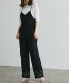 【ピエロ/Pierrot】のケミカルレースキャミオールインワン 大人の最旬トレンドファッション＆コーディネート founy(ファウニー) ファッション Fashion レディースファッション Fashion for Women トップス・カットソー Cut & Sew Tops キャミソール&ノースリーブ Camisoles & Sleeveless Tops ワンピース Dresses オールインワン・ワンピース Dresses and Jumpsuits シャーリング Shirring, Ruched シンプル Simple, Minimal タンク Tank Top, Sleeveless Top プチプライス・低価格 Affordable / Budget Price レース Lace, Lace Fabric thumbnail ブラック|ID: prp329100004976195 ipo3291000000037300942