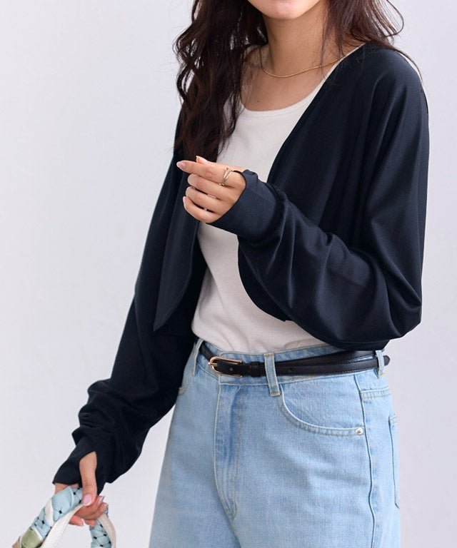 【ピエロ/Pierrot】の接触冷感UVカットボレロ インテリア・キッズ・メンズ・レディースファッション・服の通販 founy(ファウニー) 　ファッション　Fashion　レディースファッション　Fashion for Women　アウター　Coat / Outerwear Collection　ボレロ・ショート丈ジャケット / ドレス羽織りに　Boleros & Short Jackets　送料無料　Free Shipping　コンパクト　Compact, Small Size　バランス　Balance, Style Balance　プチプライス・低価格　Affordable / Budget Price　ボレロ　Bolero, Short Cardigan　162cm / ネイビー / M|ID: prp329100004976219 ipo3291000000037301042