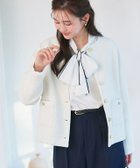 【ピエロ/Pierrot】のツイードノーカラージャケット 大人の最旬トレンドファッション＆コーディネート founy(ファウニー) ファッション Fashion レディースファッション Fashion for Women アウター Coat / Outerwear Collection レディースジャケット・軽アウター Jackets ノーカラージャケット / シンプル上品コーデ Collarless Jackets ツイード Twill, Twill Weave プチプライス・低価格 Affordable / Budget Price エレガント 上品 Elegant thumbnail 166cm / オフホワイト / M|ID: prp329100004987868 ipo3291000000037366002