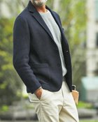 【ドゥクラッセ/DoCLASSE / MEN】のハニカムニットジャケット・リラックスサイズ 人気、トレンドファッション・服の通販 founy(ファニー) ファッション Fashion メンズファッション MEN S/S・春夏 Ss・Spring/Summer ジャケット Jacket ストライプ Stripe ストレッチ Stretch スマート Smart ベスト Vest メンズ Mens 人気 Popularity 夏 Summer 春 Spring thumbnail ネイビー|ID: prp329100003115487 ipo3291000000028256374