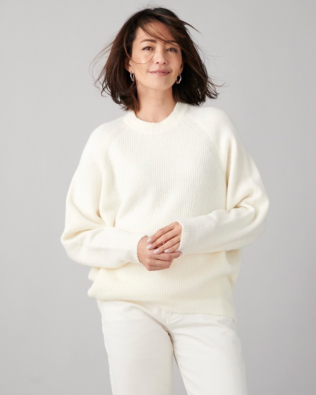 【ドゥクラッセ/DoCLASSE】のフラッフィーヤーン・クルーネック 人気、トレンドファッション・服の通販 founy(ファニー) 　ファッション　Fashion　レディースファッション　Fashion for Women　トップス・カットソー　Cut & Sew Tops　ニット　Knit Tops & Sweaters　サマー　Summer, Summer Style　フロント　Front, Front Design　 other-1|ID: prp329100003115498 ipo3291000000028256391
