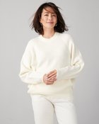 【ドゥクラッセ/DoCLASSE】のフラッフィーヤーン・クルーネック 人気、トレンドファッション・服の通販 founy(ファニー) ファッション Fashion レディースファッション Fashion for Women トップス・カットソー Cut & Sew Tops ニット Knit Tops & Sweaters セーター Sweater, Knitwear フロント Front, Front Design thumbnail オフホワイト|ID: prp329100003115498 ipo3291000000035799362