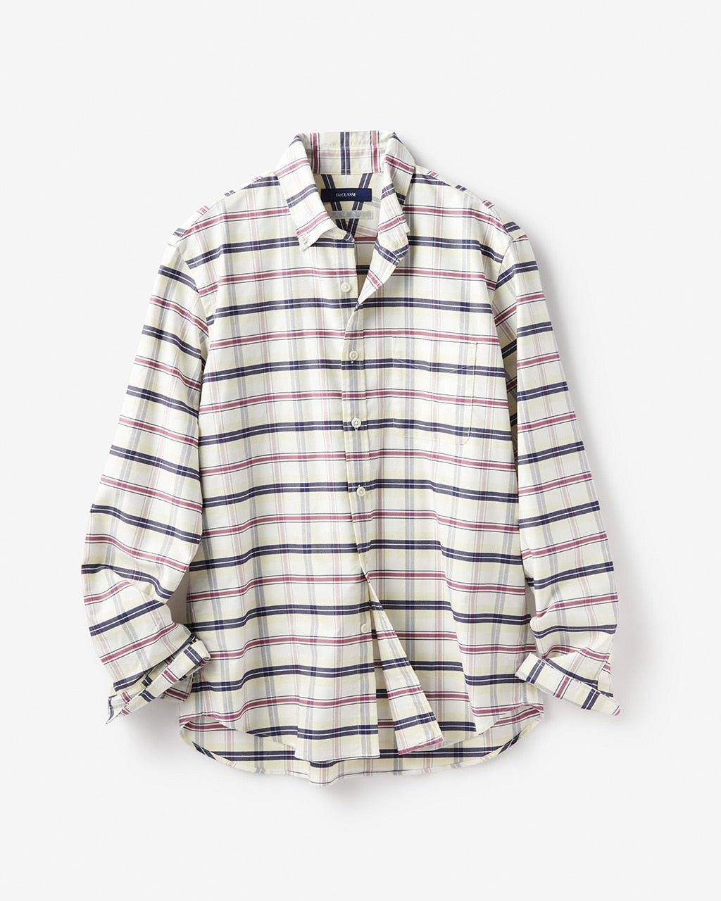 【ドゥクラッセ/DoCLASSE / MEN】のピュアファインシャツ/ボタンダウン インテリア・キッズ・メンズ・レディースファッション・服の通販 founy(ファニー) 　ファッション　Fashion　メンズファッション　Fashion for Men　ダウン　Down, Puffer　メンズ　Men's, Menswear　ヨーク　Yoke, Yoke Design　抗菌　Antibacterial, Bacteria-Resistant　オフ&times;ネイビー|ID: prp329100003115507 ipo3291000000035797504