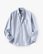 【ドゥクラッセ/DoCLASSE / MEN】のピュアファインシャツ/ボタンダウン サックスストライプ|ID: prp329100003115507 ipo3291000000035797507