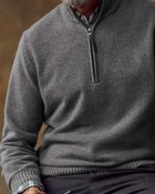 【ドゥクラッセ/DoCLASSE / MEN】のピュアカシミヤセーターハーフジップ チャコール|ID: prp329100003115510 ipo3291000000028256443