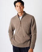 【ドゥクラッセ/DoCLASSE / MEN】のピュアカシミヤセーターハーフジップ モカ|ID: prp329100003115510 ipo3291000000028256445