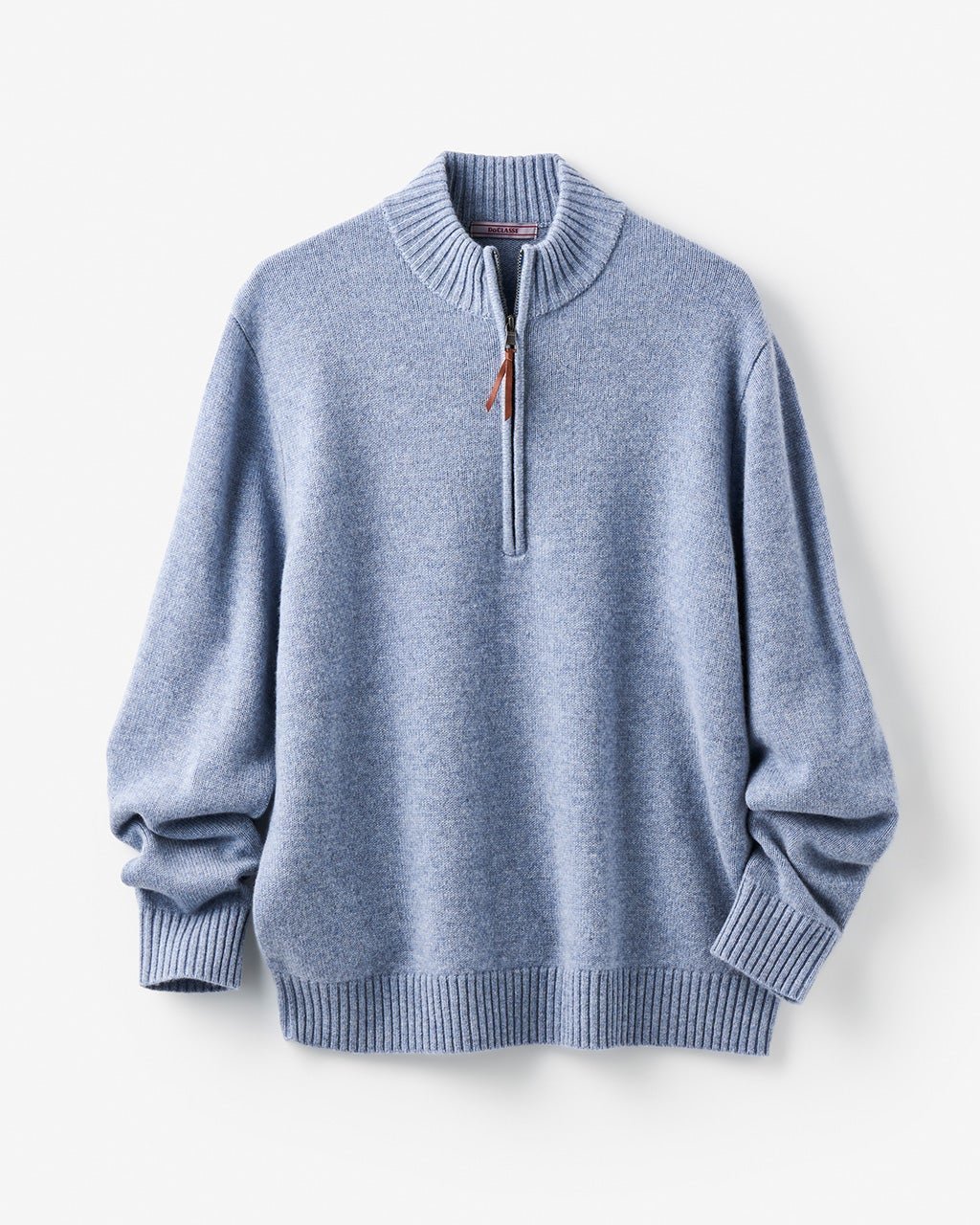 【ドゥクラッセ/DoCLASSE / MEN】のピュアカシミヤセーターハーフジップ インテリア・キッズ・メンズ・レディースファッション・服の通販 founy(ファニー) 　ファッション　Fashion　メンズファッション　Fashion for Men　インナー　Innerwear　カットソー　Cut and Sewn Top　ジップ　Zip, Zipper　セーター　Sweater, Knitwear　メンズ　Men's, Menswear　スモーキーブルー|ID: prp329100003115510 ipo3291000000029299078