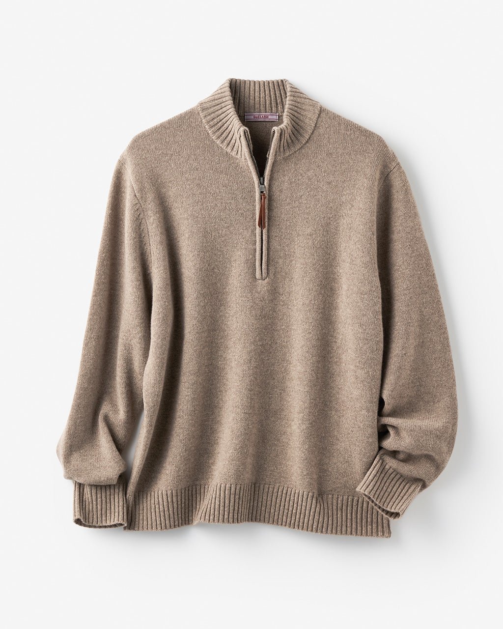 【ドゥクラッセ/DoCLASSE / MEN】のピュアカシミヤセーターハーフジップ インテリア・キッズ・メンズ・レディースファッション・服の通販 founy(ファニー) 　ファッション　Fashion　メンズファッション　Fashion for Men　インナー　Innerwear　カットソー　Cut and Sewn Top　ジップ　Zip, Zipper　セーター　Sweater, Knitwear　メンズ　Men's, Menswear　ライトモカ|ID: prp329100003115510 ipo3291000000029299080